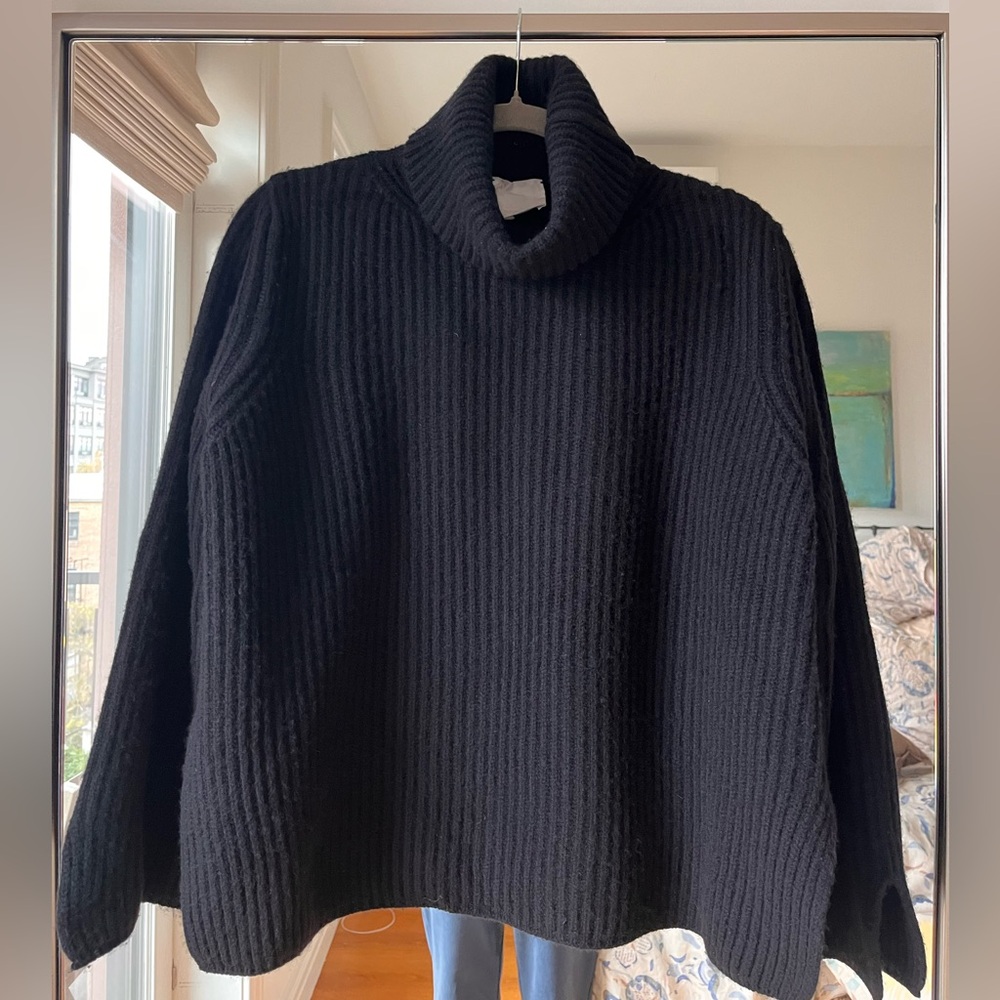 MJ Watson Black Turtleneck Sweater